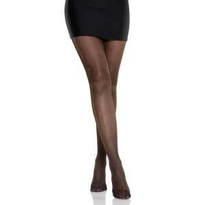 Leg Avenue - Lisette Sheer Lurex Tights - Black/Gold